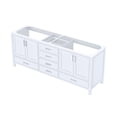 thumbnail image 3 of White 80 In. Double Bath Vanity - 2 Inner Cabinets, 6 Drawers & Open Shelf Soft Close Created With Solid Wood E0 Plywood Fully Assembled Unit Crafted Bathroom, 3 of 7