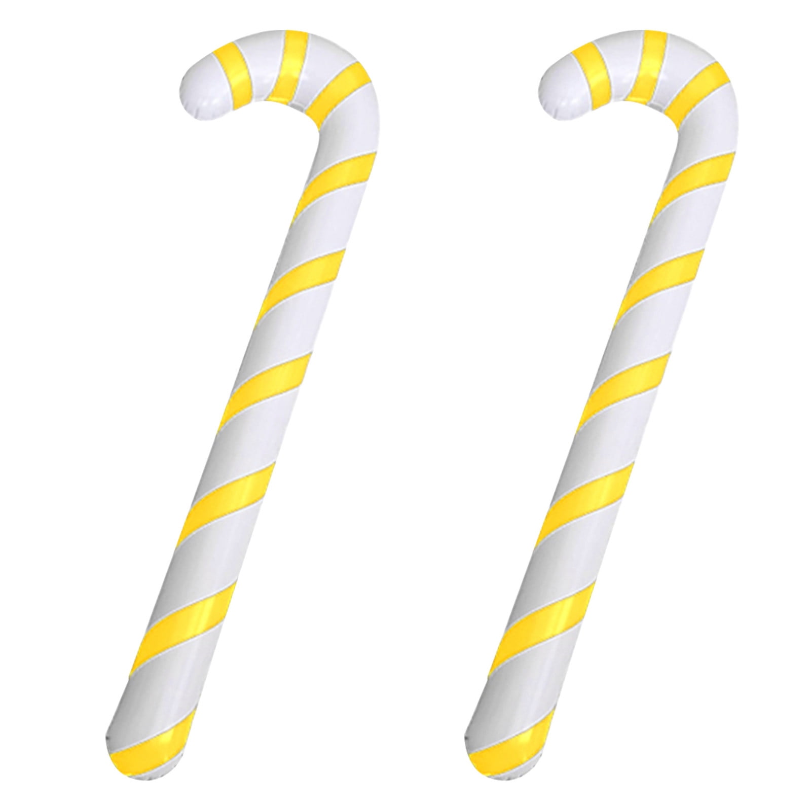 2pcs Inflatable Candy Canes Christmas Canes Balloons Outdoor Candy