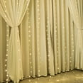 thumbnail image 3 of MesaSe 200 LED Lighting Form Warm White Curtain Fairy Lights String Indoor/Outdoor Backdrop Wedding  Party 3*2m, 3 of 8