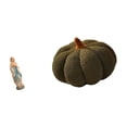 thumbnail image 6 of CarpNettore Virgin Mary Pumpkin Sculpture Decorative Resin Artwork Blessed Lady Luther Figurine Plush Cushion Sofa Office Car Desk Display Halloween Room Decor, 6 of 8