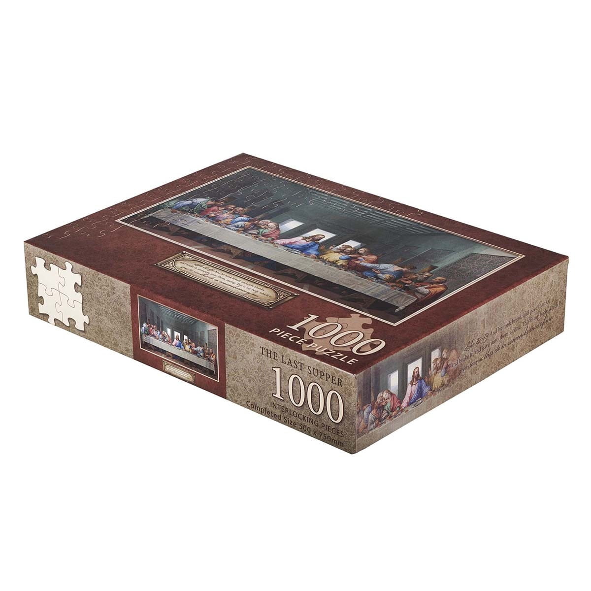 The Last Supper 1000 Piece Jigsaw Puzzle for Adults Indoor Family Activity, 500 x 750 mm