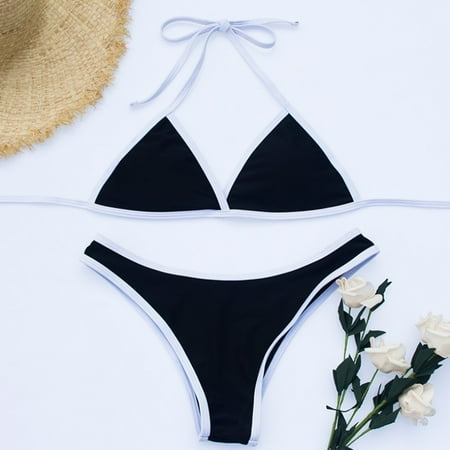 Generic Women s Swimsuit Three-Point Swimsuit Sexy Seduction See-through Three-Point Bikini Suit plus Size Sexy Lingerie