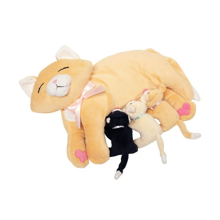 UPC 011964414253 product image for Manhattan Toy Nursing Nina Nurturing Cat Stuffed Animal with Plush Kittens | upcitemdb.com