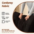 thumbnail image 4 of LAKPS 107" L-Shaped Right Modular Boneless Sofa, Deep Seat Corduroy Couch for Adults, No Assembly Required (2 Packages), Black, 4 of 9