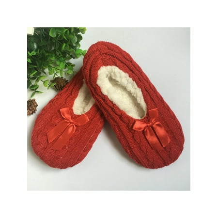 

GENILU Womens Mens Sock Slipper Winter Warm Anti-Slip Floor Indoor Shoes