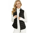thumbnail image 4 of Love Tree Women's Juniors Cropped Packable Travel Puffer Vest (Black, Small), 4 of 4