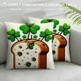 thumbnail image 3 of QZHH Spring Decorations Pillow Covers,Spring Lucky Shamrock Clover Throw Pillows Covers,Happy Holiday Farmhouse Decor Cushion Case for Home Couch Sofa, 3 of 5