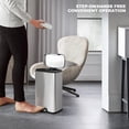 thumbnail image 6 of Innovaze 1.3 Gallon Trash Can, Step-on Bathroom and Office Trash Can, Stainless Steel, 6 of 8