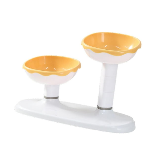 Cuenco para gatos Yuyangstore amarillo comida y agua para perros pequeños