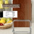 thumbnail image 5 of Piwvid Stainless Steel Chopping Board Holder, Adjustable Cutting Board Organizer Stand, 304 Stainless Steel Storage Rack for Countertop, Space-Saving and Dishwasher Safe Utensil Organizer, 5 of 9