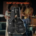 thumbnail image 2 of KFFKFF Acoustic Guitar Hard Case, 43.31 in Gourd-Shaped Guitar Hard Case, With Lock Latch Key Handle, PVC Padding Soft Lining Water-Resistant Hard Shell Guitar Case, Black, 2 of 9