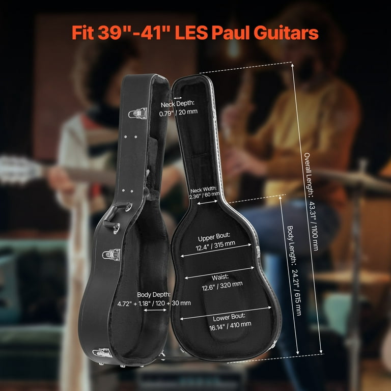 KFFKFF Acoustic Guitar Hard Case, Black photo 2