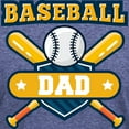 thumbnail image 3 of CafePress - Baseball Dad T Shirt - Mens Tri-blend T-Shirt, 3 of 4