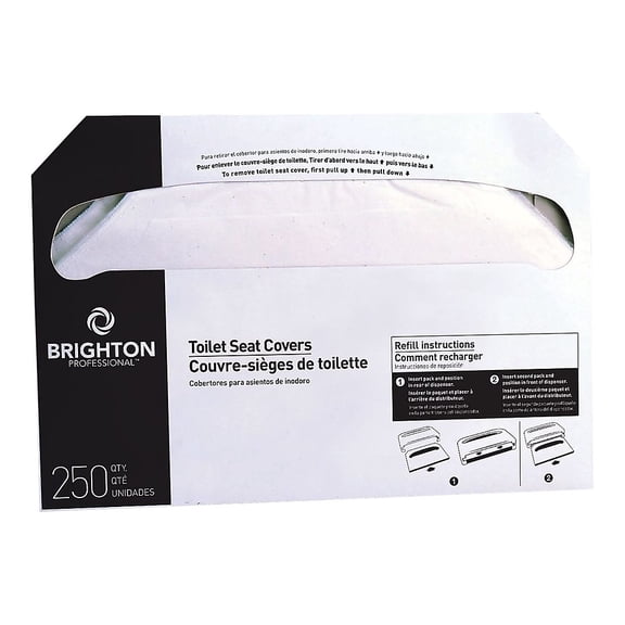 Brighton 72218 Toilet Seat Covers 250 Covers/Pack 20 Packs/Carton (Bpr24775)