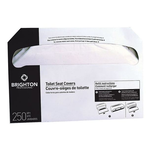 Brighton 72218 Toilet Seat Covers 250 Covers/Pack 20 Packs/Carton