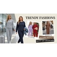 thumbnail image 5 of UVN Outfit Set for Women Long Sleeve Tops and Jogger Pants 2 Piece Matching Set with Pockets, 5 of 9