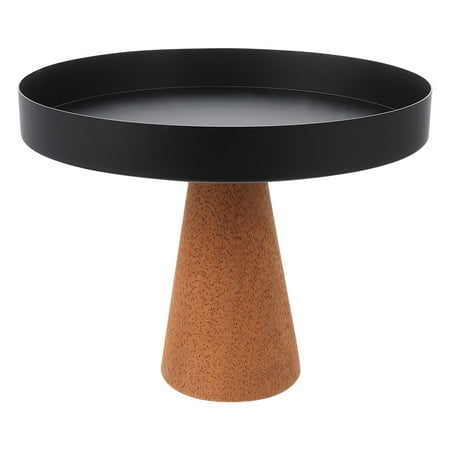 

BESTONZON 1PC Cake Stand Round Pedestal Wooden Cake Display Rack for Dessert Table