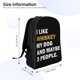 thumbnail image 3 of Beber Me gusta el whisky y los puros y tal vez 3 personas Mochila para portátil, bolso de viaje, mochila informal para la universidad, mochila negra para el trabajo y los negocios, regalo para, 3 of 5