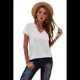 thumbnail image 1 of Camisetas Sin Mangas para Mujer, Blusa de Encaje de Corta con Cuello en V, Chaleco Informal, Camisola de Verano, Camisas Blancas XL, 1 of 6