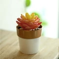thumbnail image 2 of Efavormart 3 Packs | 3" White/Gold Rimmed Succulent Pots, Indoor Outdoor Small Planters Décor, 2 of 11