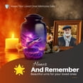 thumbnail image 6 of Yatskia Purple Snake with Thunderstorm Little Funeral Keepsake Urn for Ashes Adult Mother and Father, Decorative Large Memorial Urns for Human Ashes Adult, (Classic 10 Inch and 3 Inch), 6 of 8