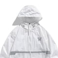 thumbnail image 5 of QSAWXQZ Men's Reflective Sun Protection Windbreaker UPF 50+ Zip up Lightweight Hooded Jacket Loose Breathable Outdoor Activewear with Pockets 2XL, 5 of 5