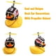 thumbnail image 2 of Adornos de coche de juguete de pato de goma, decoraciones de salpicadero de coche de pato amarillo, gafas geniales de pato con casco de hélice, tiburón WD.WDQZL Hogar, 2 of 7