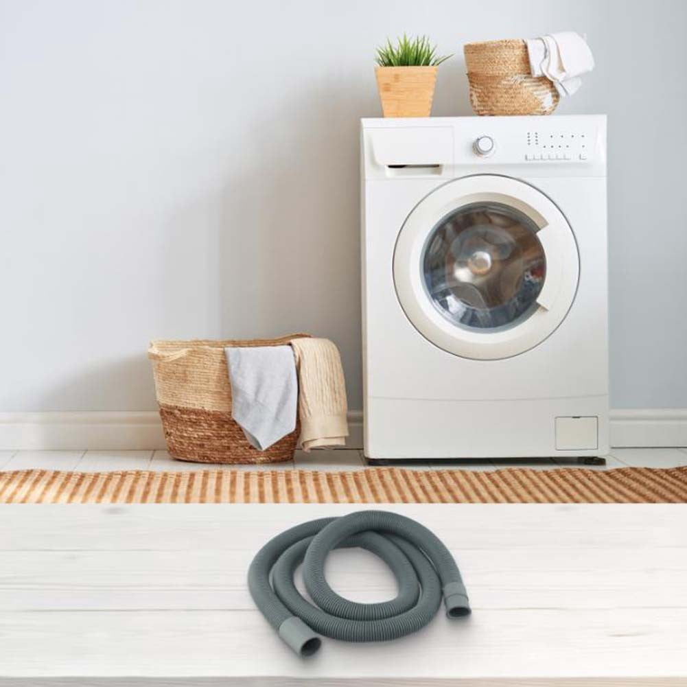KDJ Drain Hose Extension for Washing Machines 5M with Hose Connector and Hose Clamps - for Home Decor