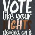thumbnail image 3 of CafePress - VOTE Like Your Rights Depend O Long Sleeve T Shirt - Long Sleeve Dark T-Shirt, 3 of 4