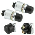 thumbnail image 4 of Push Button Switch, Black+Silver Engine Start Starter,  Durable For Car Boat Automotive Marine, 4 of 8