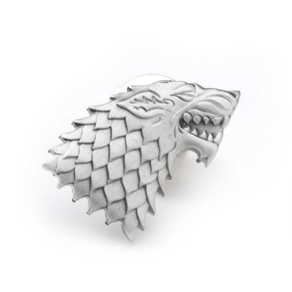 Game of Thrones Stark Direwolf Antiqued Lapel Pin