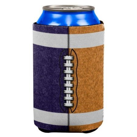 

Fantasy Football Team Navy and Orange All Over Can Cooler