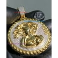 thumbnail image 2 of Moissanite Zodiac Sign 'Virgo' Maiden Horoscope Charm Men's Pendant 925 Silver with 14K Yellow Gold Plated, Men & Women, 2 of 2