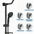 thumbnail image 5 of PROOX Shower System with 8" Rain Shower Head, 5-Function Shower Head with Handheld, Adjustable Slide Bar, 5 of 10