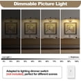 thumbnail image 2 of Modern Dimmable Picture Lights for Wall 15.75 Inch Hard-Wired LED Picture Frame Lights for Paintings Gallery Light with Adjustable Swing Arm Display Lights For Artwork, 7W, 2700K, Warm White - Brass, 2 of 7