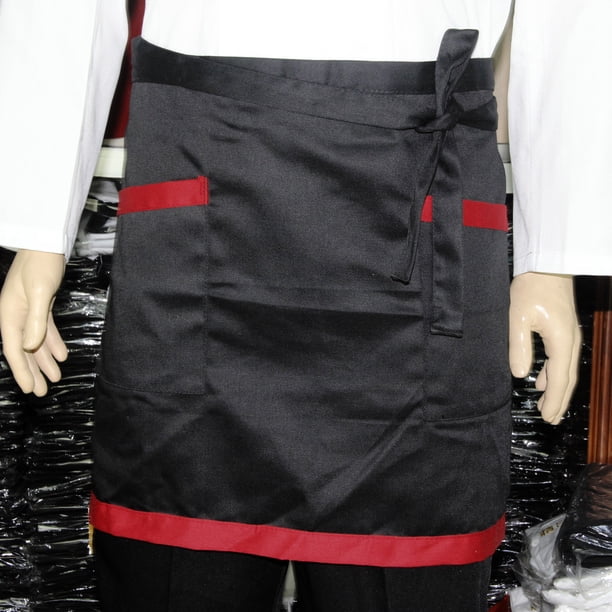 Delantal Delantal unisex universal Delantal corto Cocina Camarero Delantal 1 Sywqhk Libre de BPA