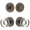 Titanium Gray, variant on Viaggio 628795 Circolo Solid Brass Single Cylinder Keyed Entry Door Knob Set And Deadbolt