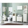 thumbnail image 2 of A&E Bath and Shower Weyburn I 3-Tier Modern Wood Ladder Shelf Unit in White, 2 of 2