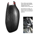 thumbnail image 4 of Gear Shift Knob Sticker,Carbon Fiber Pattern ABS Gear Shift Knob Trim Decoration Gear Shift Knob Cover Sturdy Construction, 4 of 9