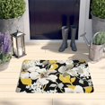 thumbnail image 2 of Pioneer Flower Floral Print Flannel Non Slip Door Rugs,Washable Door Mats Indoor,Decorative Door Mats,Dirt-Resistant and Absorbent Doormat for Entrance,Bedroom,Kitchen,Bathroom,31.5"x17", 2 of 4