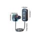 thumbnail image 3 of Cargador de coche | Carga rápida USB multipuerto | Pantalla digital inteligente extendida trasera, salida de cinco orificios, cable PD, negro, 120W, cable de 1,5 m, 3 of 7