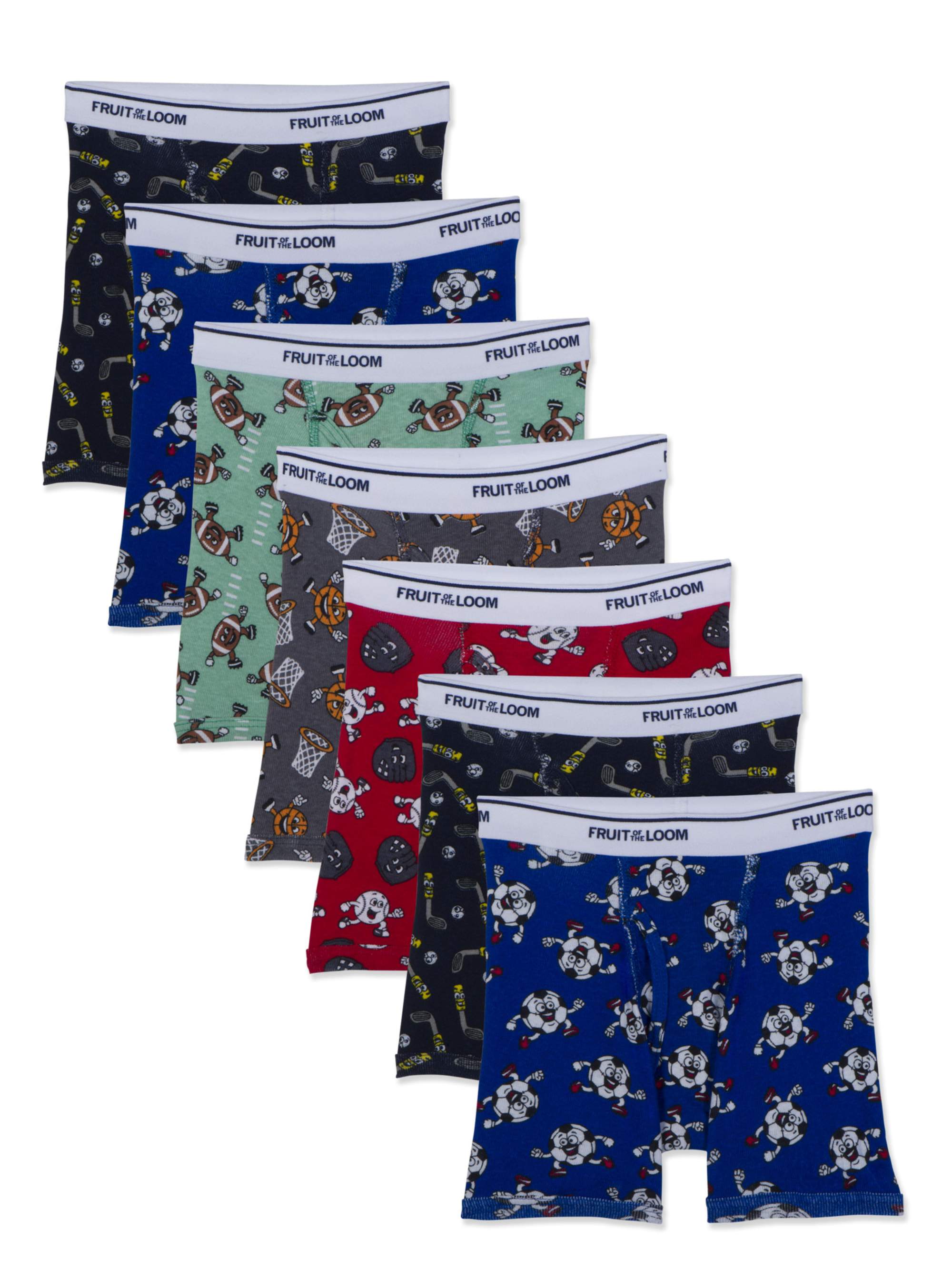 Fruit of the Loom Toddler Boys 7-Pack Days of The Week Briefs