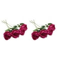 thumbnail image 3 of relayinert 10pcs/set Celebrate Christmas In Style Stunning Silk Flower Arrangements – Many Colors Available Can Change The Shape Rose Red color 2Set, 3 of 6