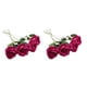 thumbnail image 3 of Flores falsas ecológicas Bearachild 10pcs set Elegantes flores rosas de seda color rojo, 3 of 6