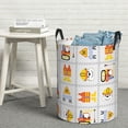 thumbnail image 6 of Honeii Construction Equipments Worker Print Laundry Hamper Basket,Baby Nursery Woven Storage Basket for Toys Bin,Pillows,Blankets,Clothes-Small, 6 of 6