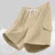 thumbnail image 3 of Pantalones Cortos para Hombre de Cintura Elástica con Bolsillos Secado Rápido Multi Bolsillo Pantalones de Natación Playa, 3 of 5