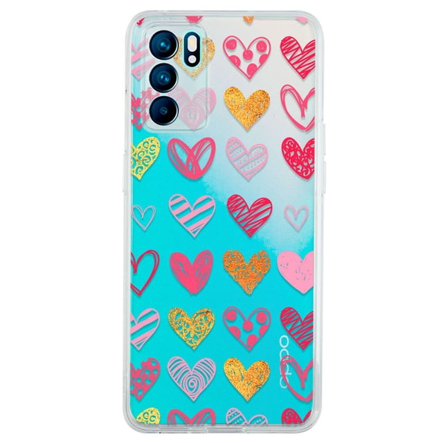 Funda para Oppo Realme 9i InstaCase Corazones Handmade Protector Antigolpes