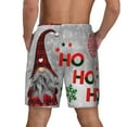 thumbnail image 3 of Kdxio Cute Santa Print Men'S Swim Trunks With Compression Liner 7 Inch Inseam Quick Dry Swim Shorts, 3 of 7