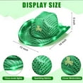 thumbnail image 4 of St. Patrick's Day Hat with Glowing Sequins, Leprechaun Costume Accessory, Irish Party Performance Prop for Adults(Green), 4 of 6