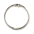 thumbnail image 1 of tredstone 50 Pieces Metal Binder Rings Albums Loose-leaf Book Hoops for Home Notepad Cards Scrapbook Craft Office Binding Silver inner 25mm, 1 of 9